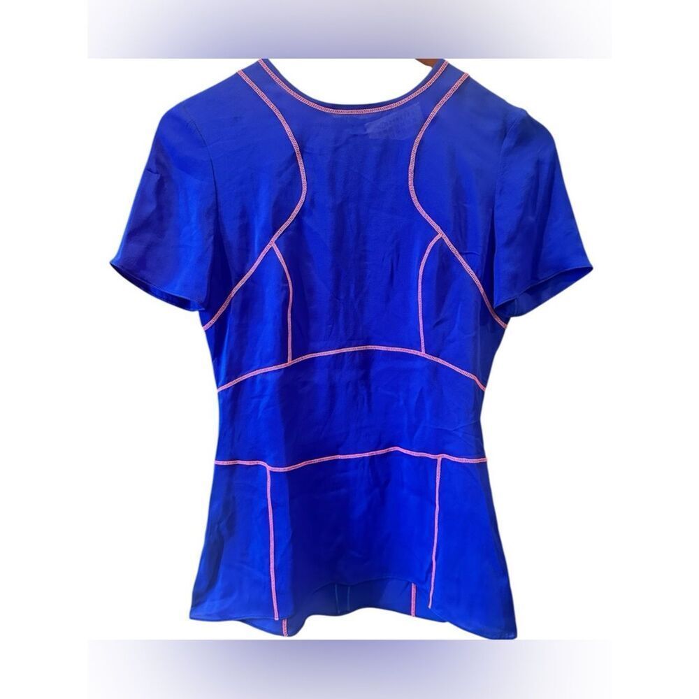 NWTs Maison Margiela Sheer Blue Peplum Top